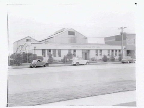 Grimwade Castings Pty. Ltd., factory exterior, Williamstown Road, Port Melbourne West, c. 1950
