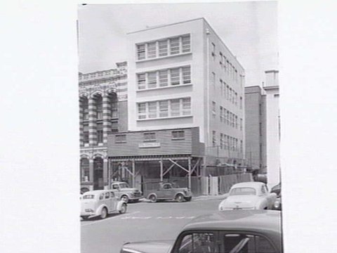 Construction of a Melbourne building by Prentice Builders P/L. Johnson and Phillips, electrical engineers and cable makers building, c. 1951