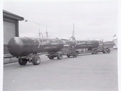 Tankers built by Johnson's Tyne Foundry, Lorimer Street, South Melbourne, c. 1952