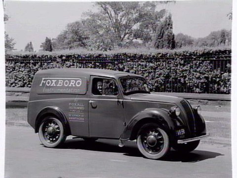 Service van for Foxboro Instrumentation, Foxall P/L, Hawthorn, c. 1953