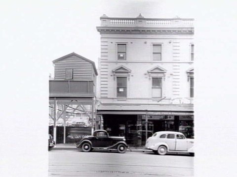 127-9 Bourke St., Melbourne, showing building site from where Bijou Theatre has just been demolished, 1940
