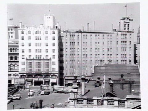 Cleared site, Bourke to Little Collins Street, near Swanston Street, 1954