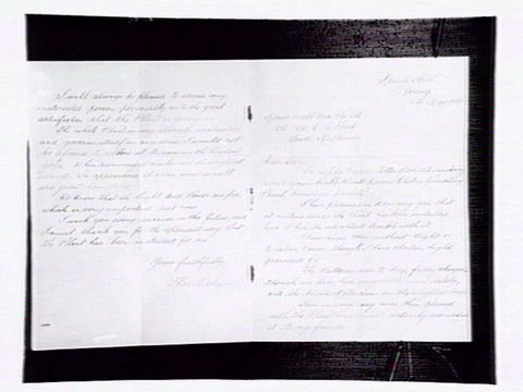Letter from Thos Lithgow dated 11th May 1931, to Webb Bros. Pty. Ltd., 286-290 City Road, South Melbourne, 1930–50