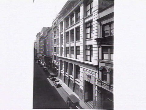 Exterior Reid House, 347 Flinders Lane, Melbourne, 1930–50