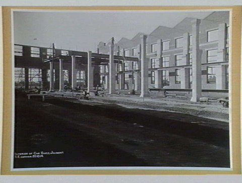 Interior of Car Shed, Jolimont. S.E. corner, 1914
