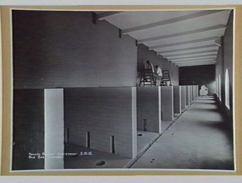 Princes Bridge Sub-Station. Bus Bar Chamber, 1915