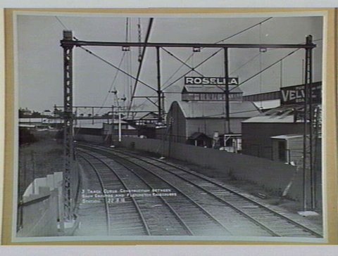 3 Track Curve Construction Between Show Grounds and Flemington Racecourse Station, 1916