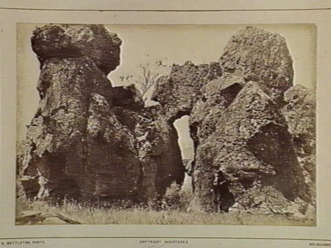 Rocks on the top of Hanging Rock. Near Woodend 54 Miles N. from Melbourne, 1870–80