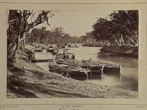 Echuca. Steam Boats on the Murray 156 Miles N. from Melbourne, 1870–80