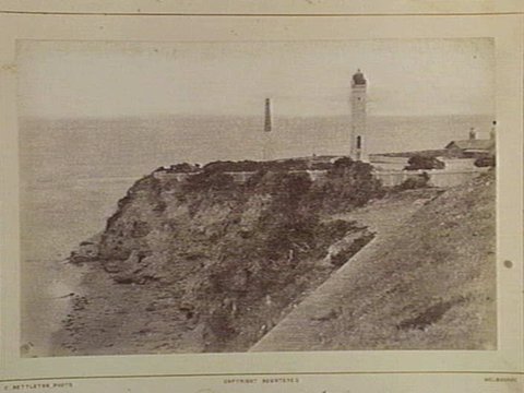 Queenscliff. Lower Lighthouse and Obelisk from Battery 40 Miles S. from Melbourne, 1870–80