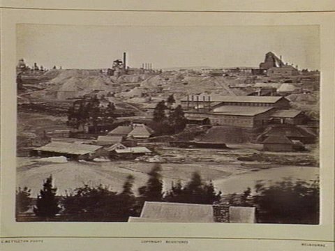 Clunes. Port Phillip Mining Claim 124 Miles N from Melbourne, 1870–80