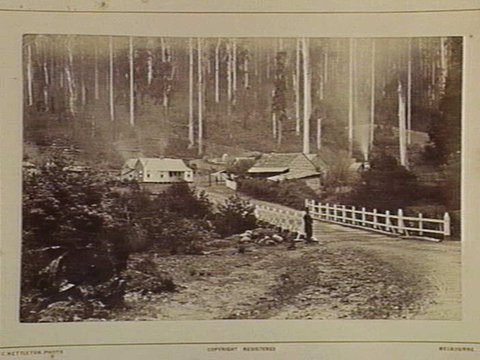 Fernshaw. Bridge over the Watts River. 46 Miles N.E. from Melbourne, 1870–80