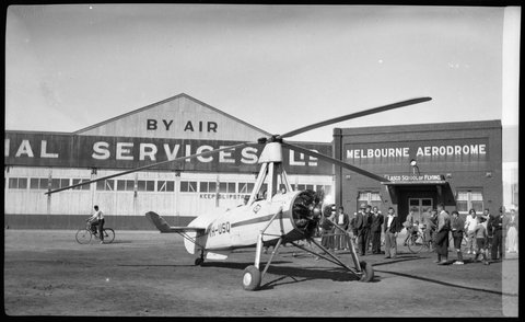 Collection of negatives and photograph of Essendon Aerodrome, 1930–50