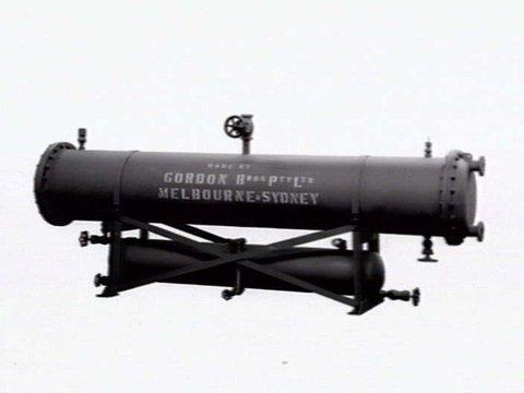 Cylinder and air conditioner made by Gordon Bros Pty Ltd, Melbourne, c. 1943