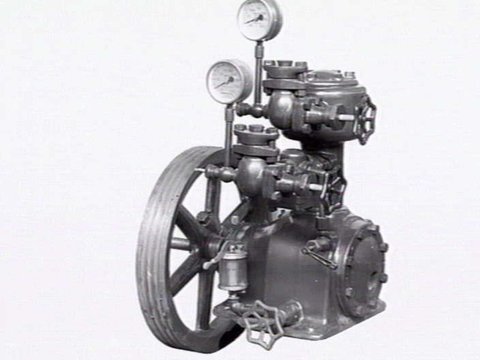 Machines with pipes, valves and pressure gauges, made by Gordon Bros., Engineers, Brunswick, c. 1943