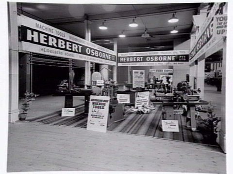 Display for Herbert Osborne Pty. Ltd., 567-9 Lt. Bourke St. at Exhibition buildings, 1951
