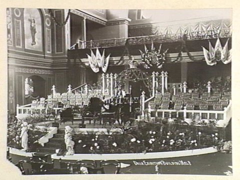 Dais. Exibition [i.e. Exhibition] Building Melb. [i.e. Melbourne], 1939