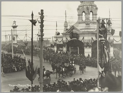 Princes Bridge Melb. [i.e. Melbourne], 1939