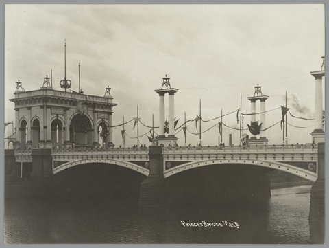 Princes Bridge Melb. [i.e. Melbourne], 1939
