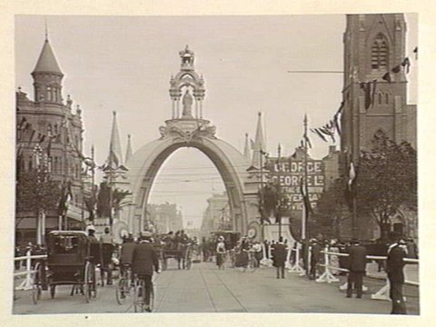 Collins Street, looking west from Scots Church, c. 1901