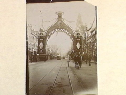Bourke Street, looking to Parliament House, c. 1901