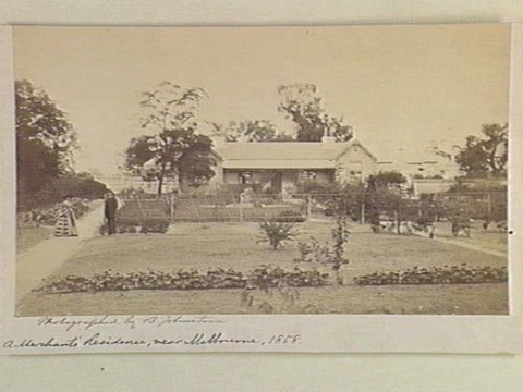 A Merchants Residence, near Melbourne, 1858