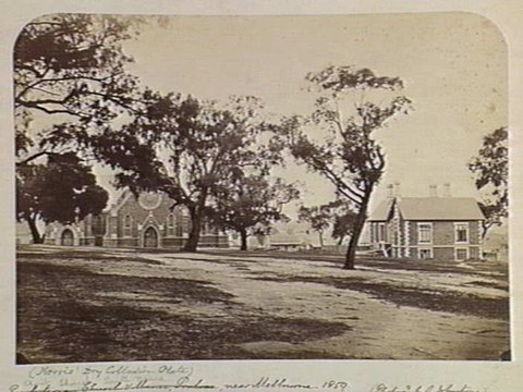 Christ Church and Manse, South Yarra, 1859