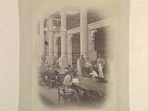 Queens Reading Room, Melbourne Public Library, 1858–60
