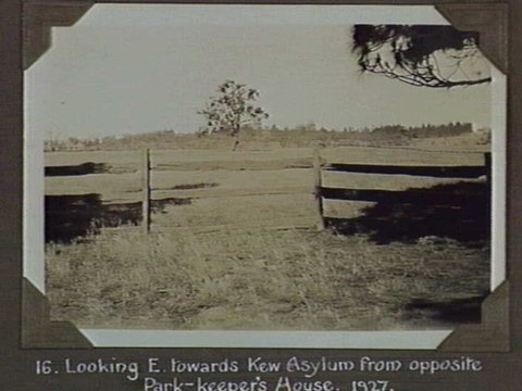 Looking E. towards Kew Asylum from opposite Park-keeper's House, 1927