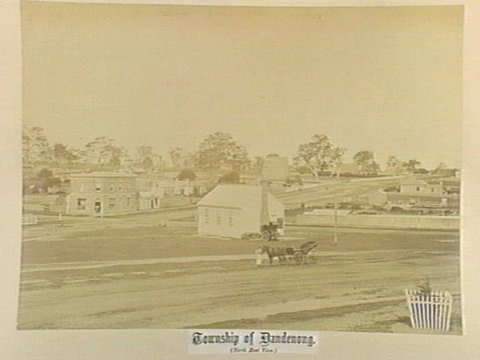 Township of Dandenong. (North East View.), 1880