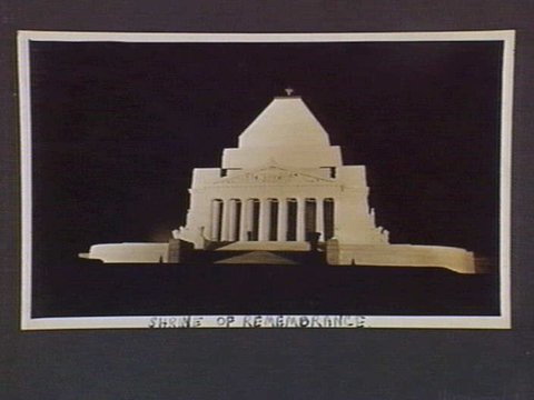 Shrine of Remembrance [Melbourne], 1934
