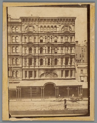 Exterior view of Block Arcade, Elizabeth Street, c. 1890