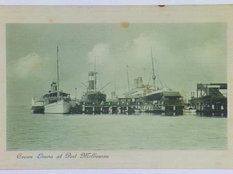 Ocean Liners at Port Melbourne, c. 1910