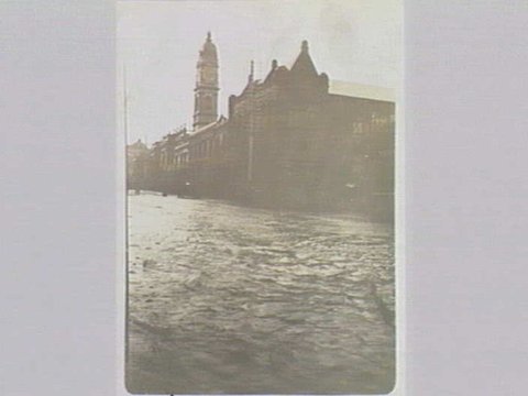 flood in Chapel St Prahran 25 January 1907, c. 1907