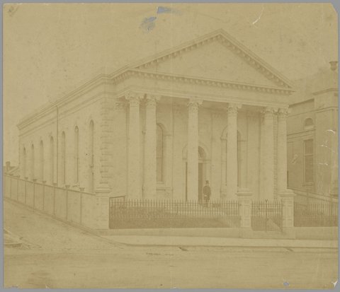 Synagogue, Bourke Street, Melbourne, 1861