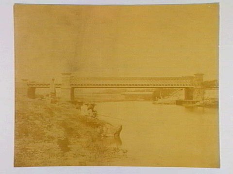 Melbourne and Suburban Railway Company's Bridge, South Yarra, 1861