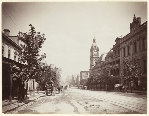 Collins St. from "Telegraph" office, 1876–94
