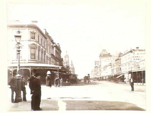 Swanston Street, looking south, 1876–94