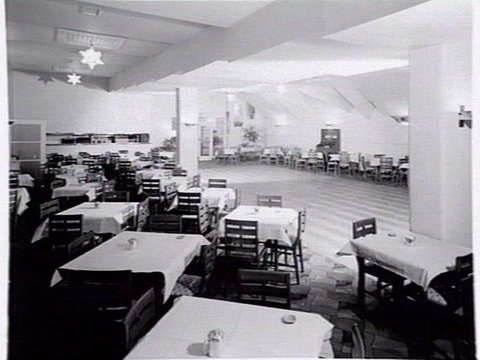 Ambassador's Cafe, Basement, Capitol House, 109-111 Swanston Street, Melbourne - interior, 1937–43