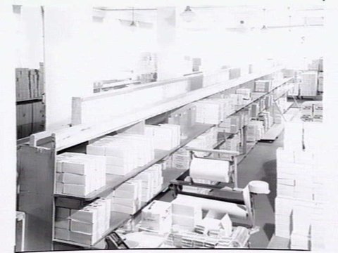 Cigarette production line at W.D. & H.O. Wills, 411-423 Swanston Street, Melbourne, 1947