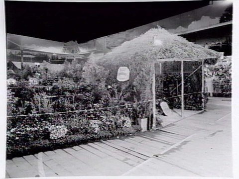 Garden display by C.H. Isaac, Carnegie, at garden show, 1947