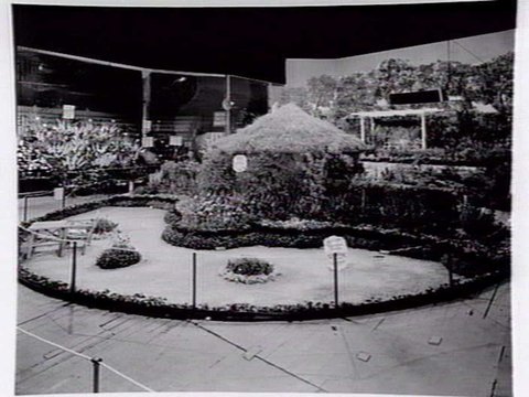 Garden display by C.H. Isaac, Carnegie, at garden show, 1947