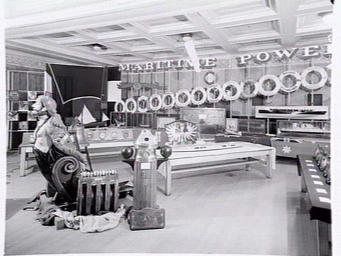 Historical exhibition, with a maritime flavour, in the Port Authority Building, Market St., Melbourne, 1948