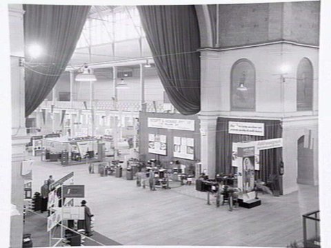 Display of Stott and Hoare Pty. Ltd. office equipment, of 171 William Street, Melbourne on display at Exhibition buildings, 1947–53