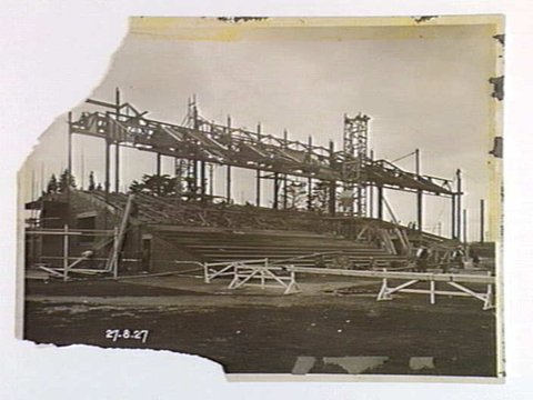 Construction of Caulfield Racecourse, 1927
