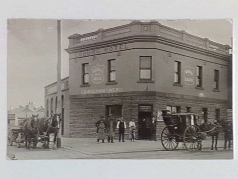 Staff outside the Coburg Hotel, 1890–1910