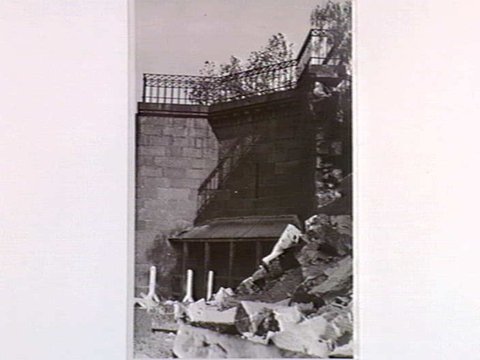 Old Melbourne Gaol being demolished on April 19, 1937
