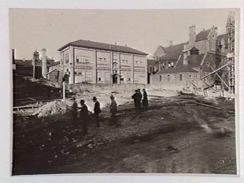 Yard of the Old Melbourne Gaol after demolition, 1929