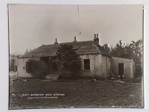 First Government House in Victoria (a relic of the early days of Melbourne), 1933