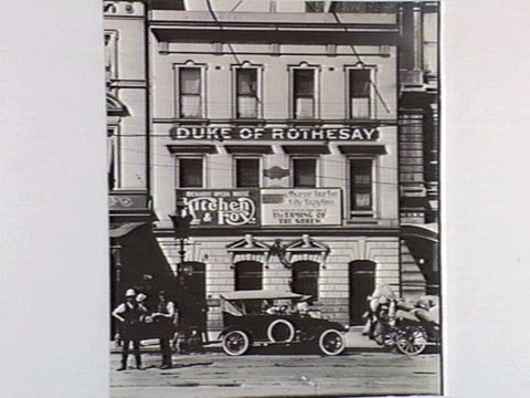 Duke of Rothesay Hotel, 24-6 Elizabeth Street, Melbourne, c. 1920